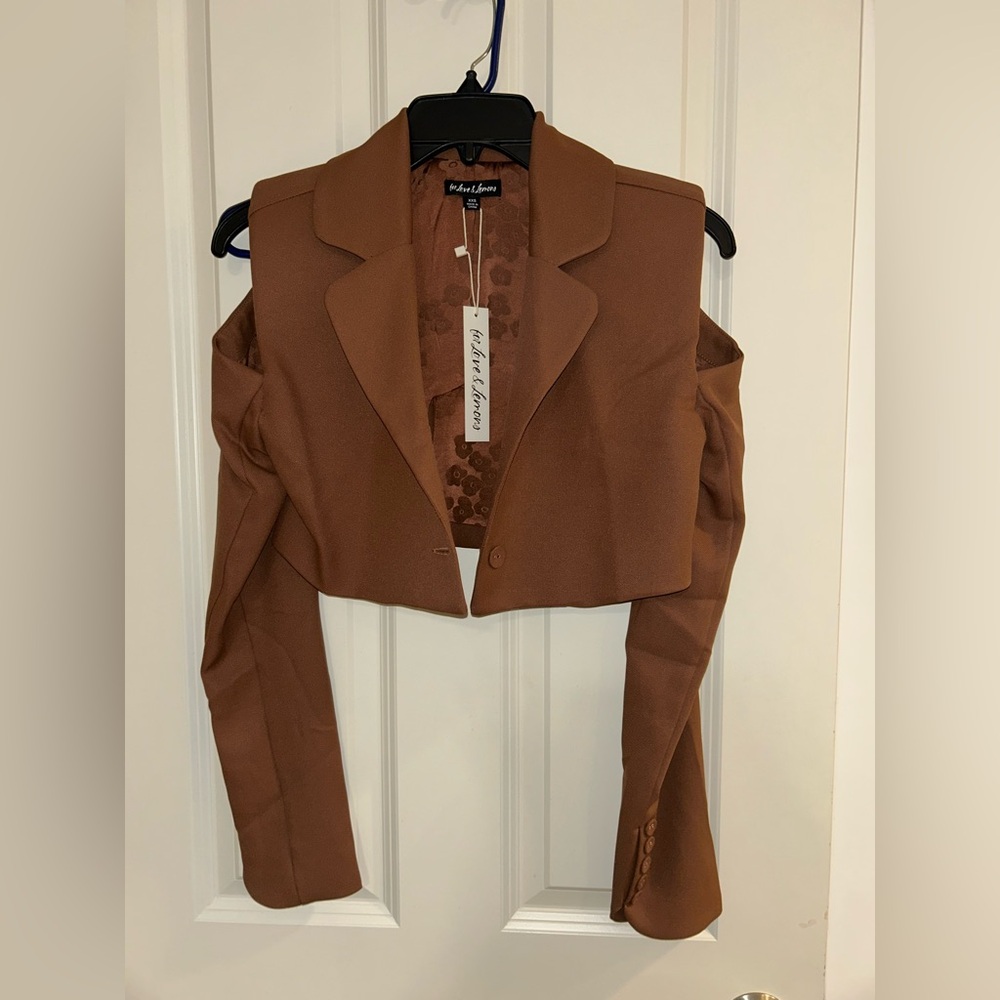 NWT For Love & Lemons Crop dress jacket